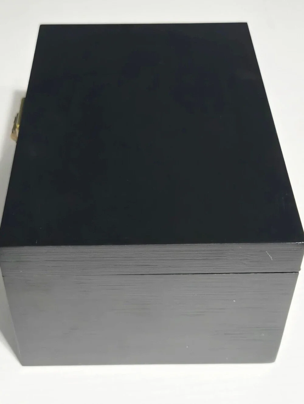 Bamboo Stash Box with Combination Lock Black Storage Organizer NEW